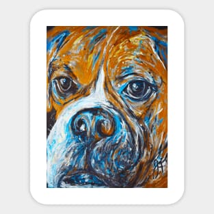 boxer dog Sticker